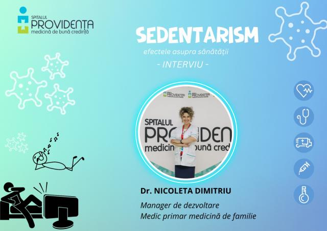 Sedentarismul și efectele sale asupra sănătății – interviu cu dr. Nicoleta Dimitriu