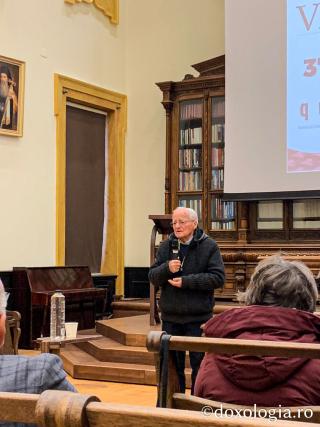 Proiecția filmului artistic Undeva în Est (România), în prezența regizorului Nicolae Mărgineanu, Sala Iustin Moisescu