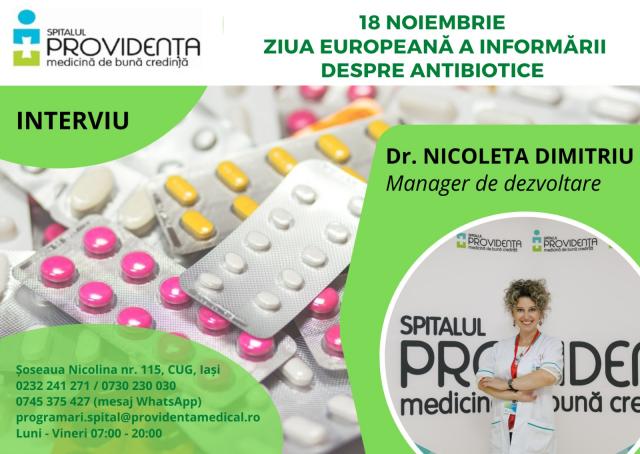 18 noiembrie – Ziua Europeană a Informării despre Antibiotice