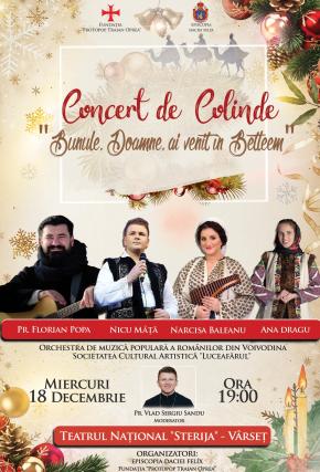 afiș concert de colinde