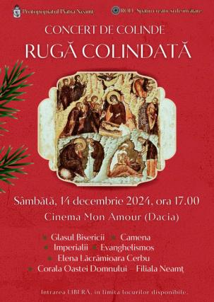 afiș concert de colinde