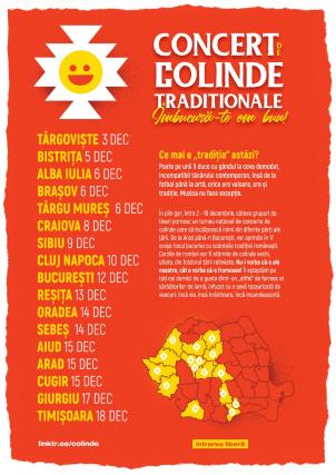 Turneul „Îmbucură-te, om bun!” revine anul acesta în 17 orașe din țară