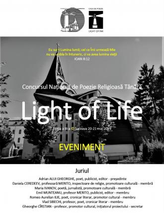 A început Concursul Național de Poezie Religioasă Tânără „Light of Life” – Ediția a III-a