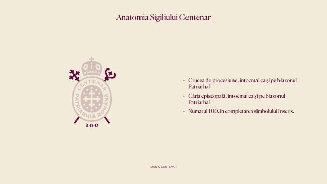 Grafică specială pentru împlinirea celor 100 de ani de Patriarhat ai Bisericii Ortodoxe Române