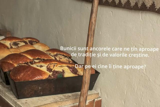 Dăruiește un cozonac unui bunic singur prin campania „Bunătate coaptă-n inimi calde” a platformei fiideajutor.ro