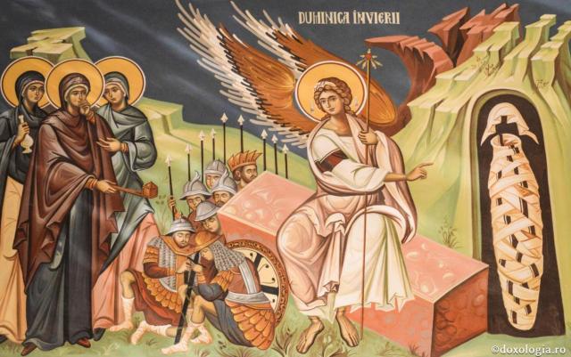 Îngerul vestind Învierea Mântuitorului femeilor mironosițe