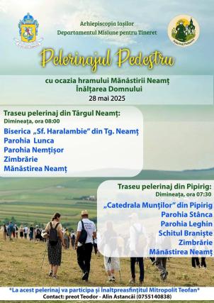 Pelerinaj pedestru la Mănăstirea Neamț