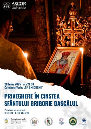 Evenimente care vor avea loc în Arhiepiscopia Iaşilor, în perioada 15-21 iunie 2025
