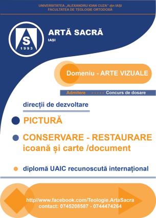 Facultatea de Teologie din Iași deschide înscrierile la specializarea „Artă Sacră” – formare în pictură bisericească și restaurare