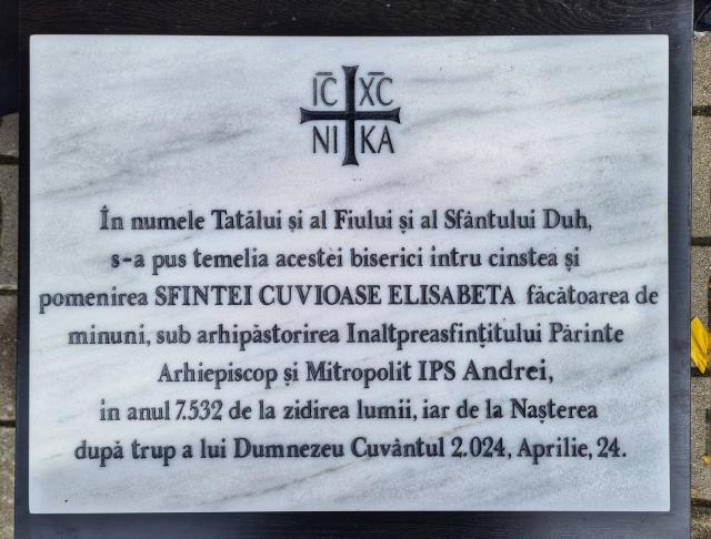 Hramul Mănăstirii „Sfânta Elisabeta” din Cluj-Napoca și punerea pietrei de temelie pentru biserica așezământului monahal
