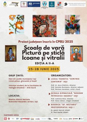 Școala de vară „Pictură pe sticlă, icoane și vitralii” – ediția a II-a, la Iași