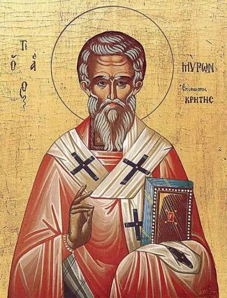 Sfântul Ierarh Miron, Episcopul Cretei