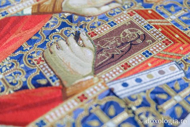 Veșmânt brodat pentru Sfântul Cuvios Mărturisitor Sofian de la Antim