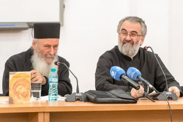 Starețul athonit Vasilios Gondikakis și părintele Constantin Coman