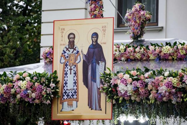 Icoana Sfintei Cuvioase Parascheva și a Sfântului Grigorie Palama / Foto: Oana Nechifor