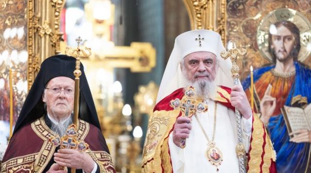 Patriarhul Daniel către Patriarhul Ecumenic Bartolomeu: „Mulțumim pentru proclamarea sfințeniei celor patru cuvioși români aghioriți”