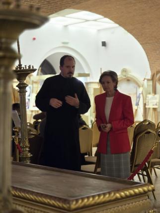 Principesa Sofia a României, în vizită la Muzeul Mitropolitan din Iași