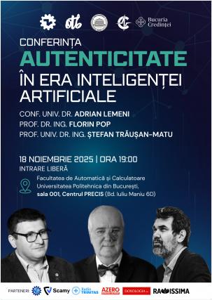 Inteligența artificială și libertatea omului – conferință la Universitatea Politehnica din București