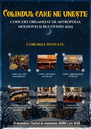 Concertul de colinde al Mitropoliei Moldovei și Bucovinei 2025 | Comunicat de presă