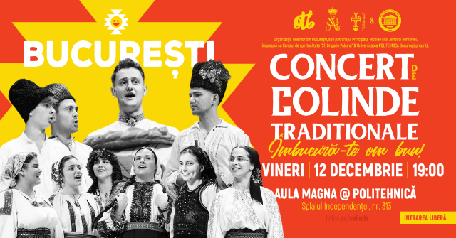 Concert de colinde tradiționale „Îmbucură-te, om bun!”