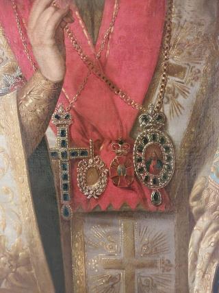 Tabloul Mitropolitului Veniamin Costachi în veșminte liturgice