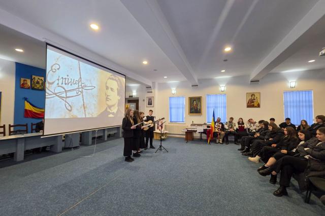 Eminescu, punte între teologie și cultura națională, la Seminarul de la Neamț