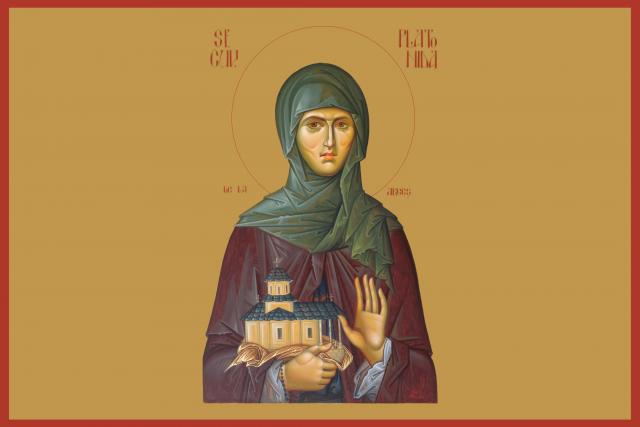 Sfânta Cuvioasă Platonida de la Argeș (fosta Despina Milița, soția Sfântului Voievod Neagoe Basarab)