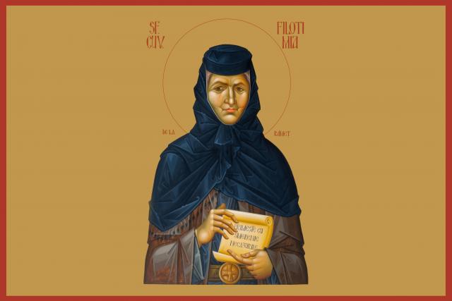 Sfânta Cuvioasă Filotimia de la Râmeț, mama Sfântului Cuvios Dometie cel Milostiv