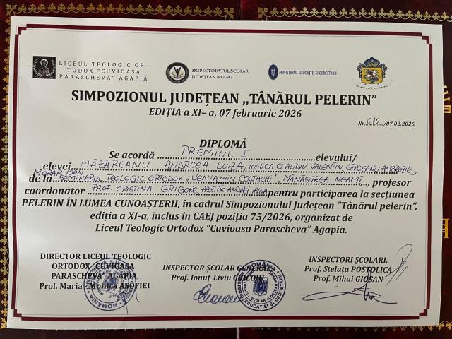 Tinerii seminariști de la Mănăstirea Neamț, pe podiumul cunoașterii la Agapia