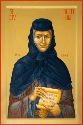 Sfânta Cuvioasă Filotimia de la Râmeț, mama Sfântului Cuvios Dometie cel Milostiv