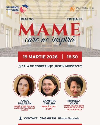 (Video) Conferința „Mame care ne inspiră” - ediția a III-a