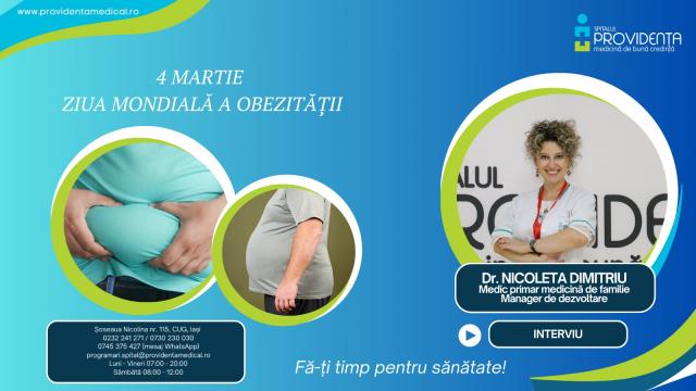 4 martie – Ziua Mondială de conștientizare a obezității
