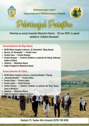 Evenimente care vor avea loc în Arhiepiscopia Iaşilor, în perioada 17-23 mai 2026