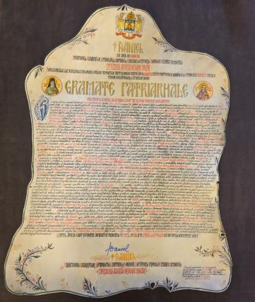 Gramata patriarhală de întronizare a IPS Antonie ca Mitropolit al Basarabiei