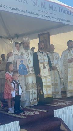PS Nichifor Botoșăneanul a sfințit lucrările de înnoire ale Bisericii „Sfântul Mare Mucenic Dimitrie” din Călugăreni, la 53 de ani de la târnosirea locașului