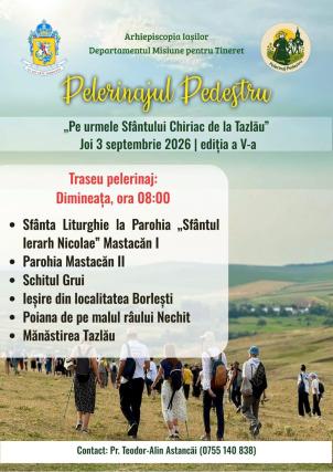 Evenimente care vor avea loc în Arhiepiscopia Iașilor, în perioada 30 august – 5 septembrie 2026