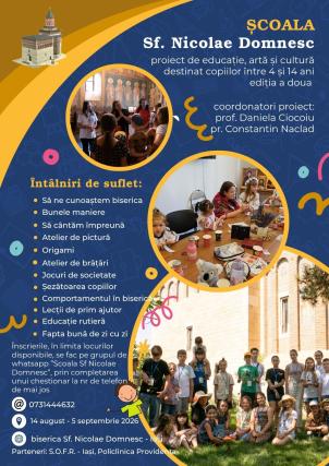 „Școala de la Sfântul Nicolae Domnesc” – credință, educație și bucuria de a crește împreună