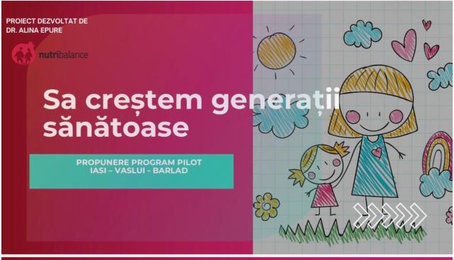 Educație pentru un stil de viață sănătos în 78 de școli ieșene, prin proiectul „Să creștem generații sănătoase”