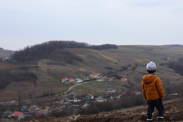 copil în natură