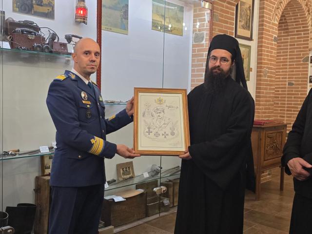 Militarii de la Baza 95 Aeriana Bacău, la Mănăstirea Sfânta Cruce - Brusturi