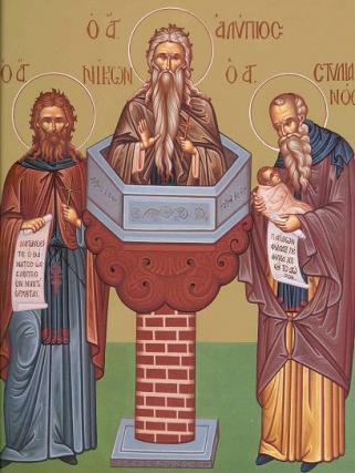 Sfinții Cuvioși Alipie Stâlpnicul, Nicon și Stelian Paflagonul