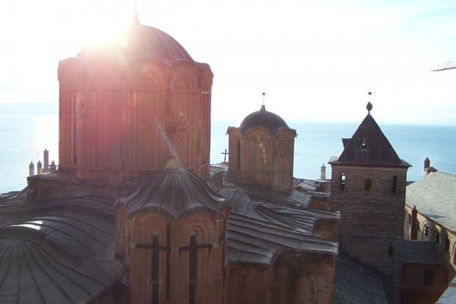 Fotografie - Biserica Mănăstirii Dochiaru (sec.X-XI), Sfântul Munte Athos