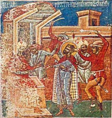 Patimile Sfântului Ioan cel Nou - Întâlnirea cu dregătorul tătar
