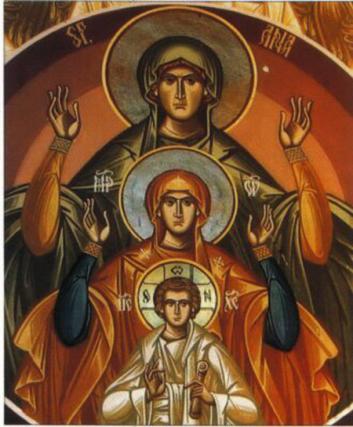 Sfânta Ana, Sfânta Fecioară Maria și Mântuitorul Iisus Hristos