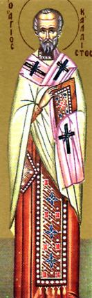 Sfântul Ierarh Calist, Patriarhul Constantinopolului