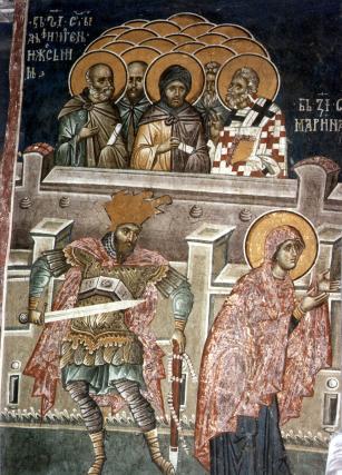 Sfântul Sfinţit Mucenic Atinoghen cu cei 10 ucenici ai săi