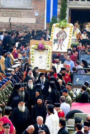 Procesiune Sfântul Mucenic Dimitrie Izvorâtorul de Mir - Tesalonic 2012