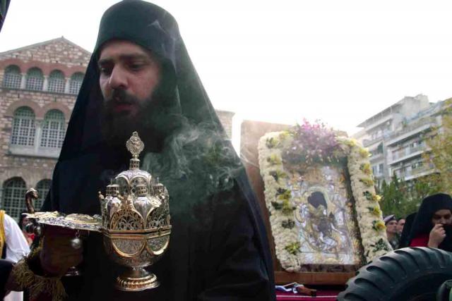 Procesiune Sfântul Mucenic Dimitrie Izvorâtorul de Mir - Tesalonic 2012