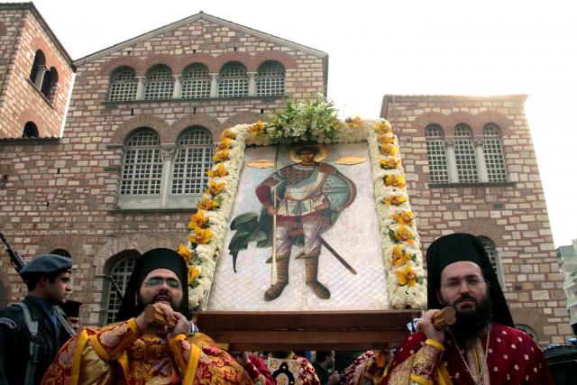 Procesiune Sfântul Mucenic Dimitrie Izvorâtorul de Mir - Tesalonic