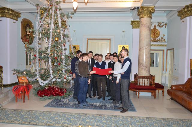 Colindători la Reşedinţa Mitropolitană - Grupul Psaltic Trisaghion